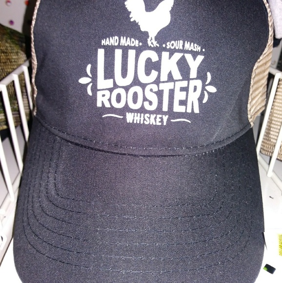 lucky rooster whiskey hat